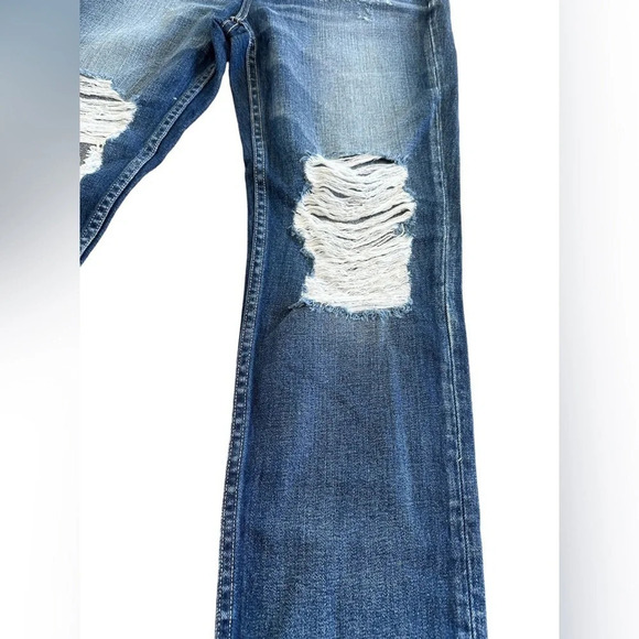 L’Agence Ezra Distressed Straight Leg Newberry Wash Jeans - Picture 4 of 8